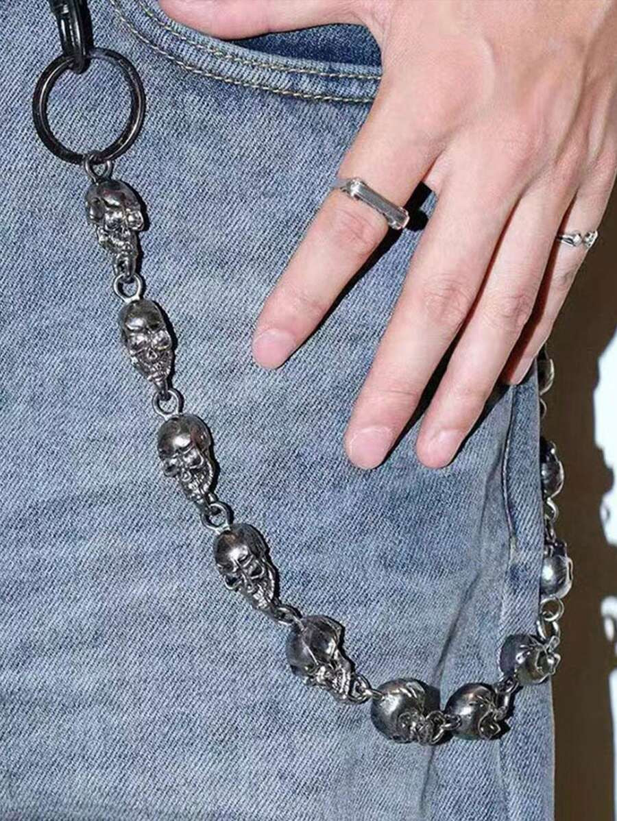 Skull pants side chain