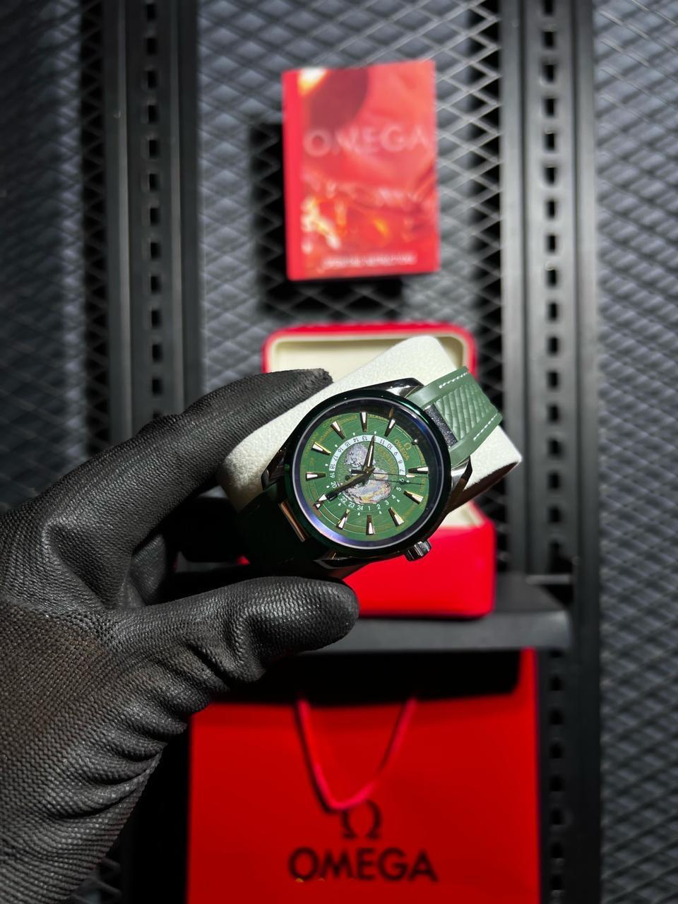 Omega Watch "Green Rubber Straps"