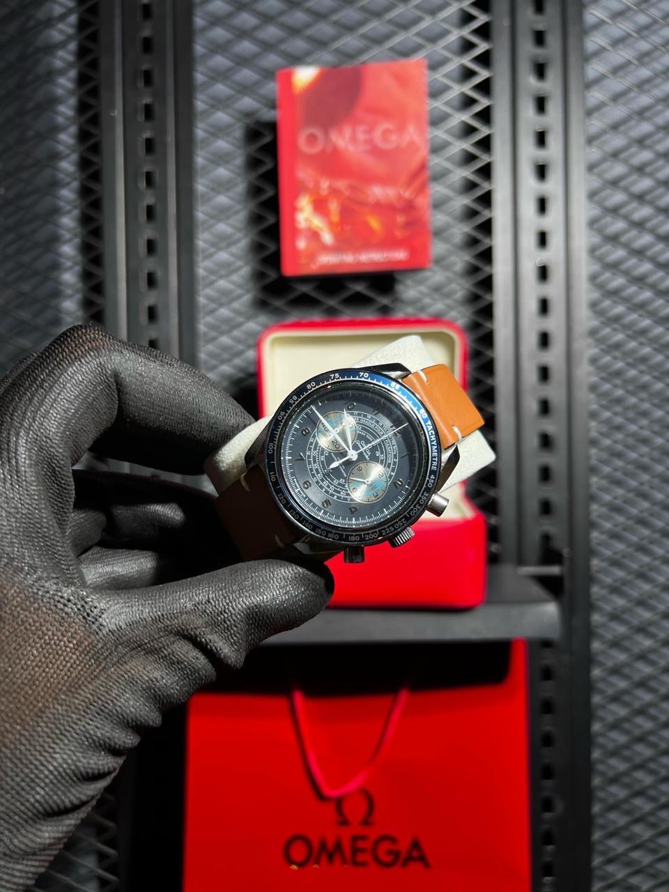 Omega Watch "Tan leather Straps"