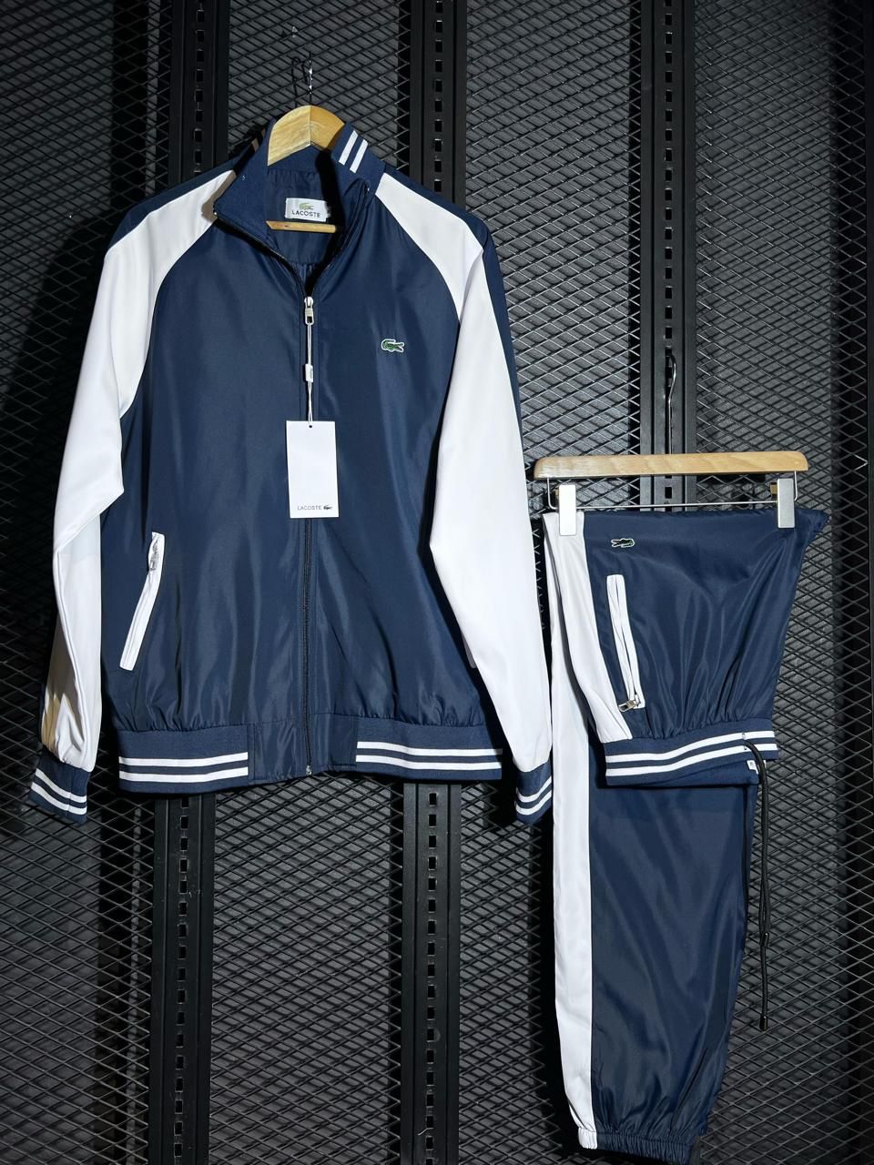 LLacoste Tracksuit "White and Blue"